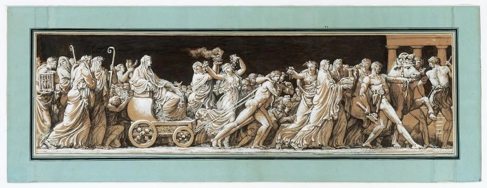 Cleobis e Bitone trascinano il carro della madre, sacerdotessa di Giunone - Arles ; musée Réattu